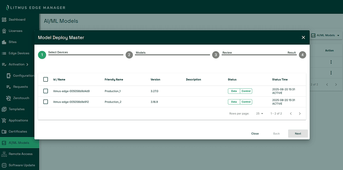 LEM model management image